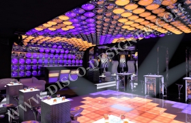ceiling design disco club