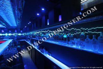 LED wall shelves