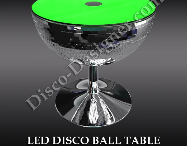 led disco ball table